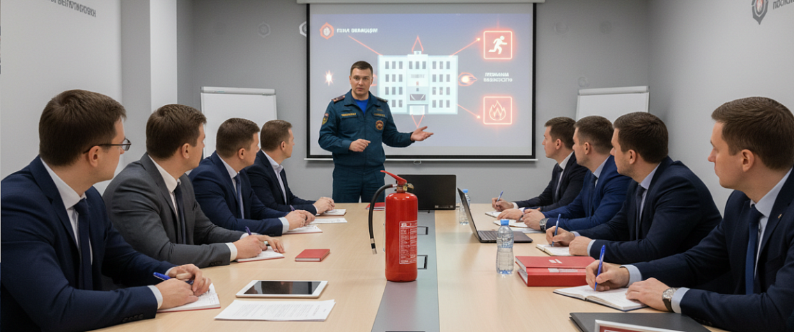 Пожарная безопасность для лиц, на которых возложена трудовая функция по проведению противопожарного инструктажа